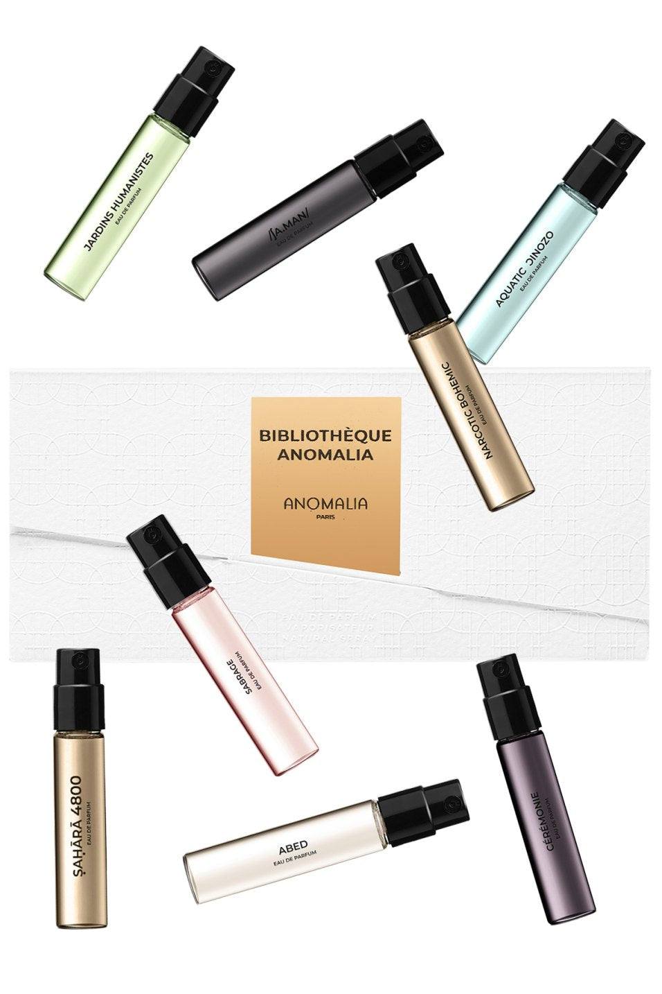 BIBLIOTHÈQUE ANOMALIA un coffret découverte de  parfums exceptionnels